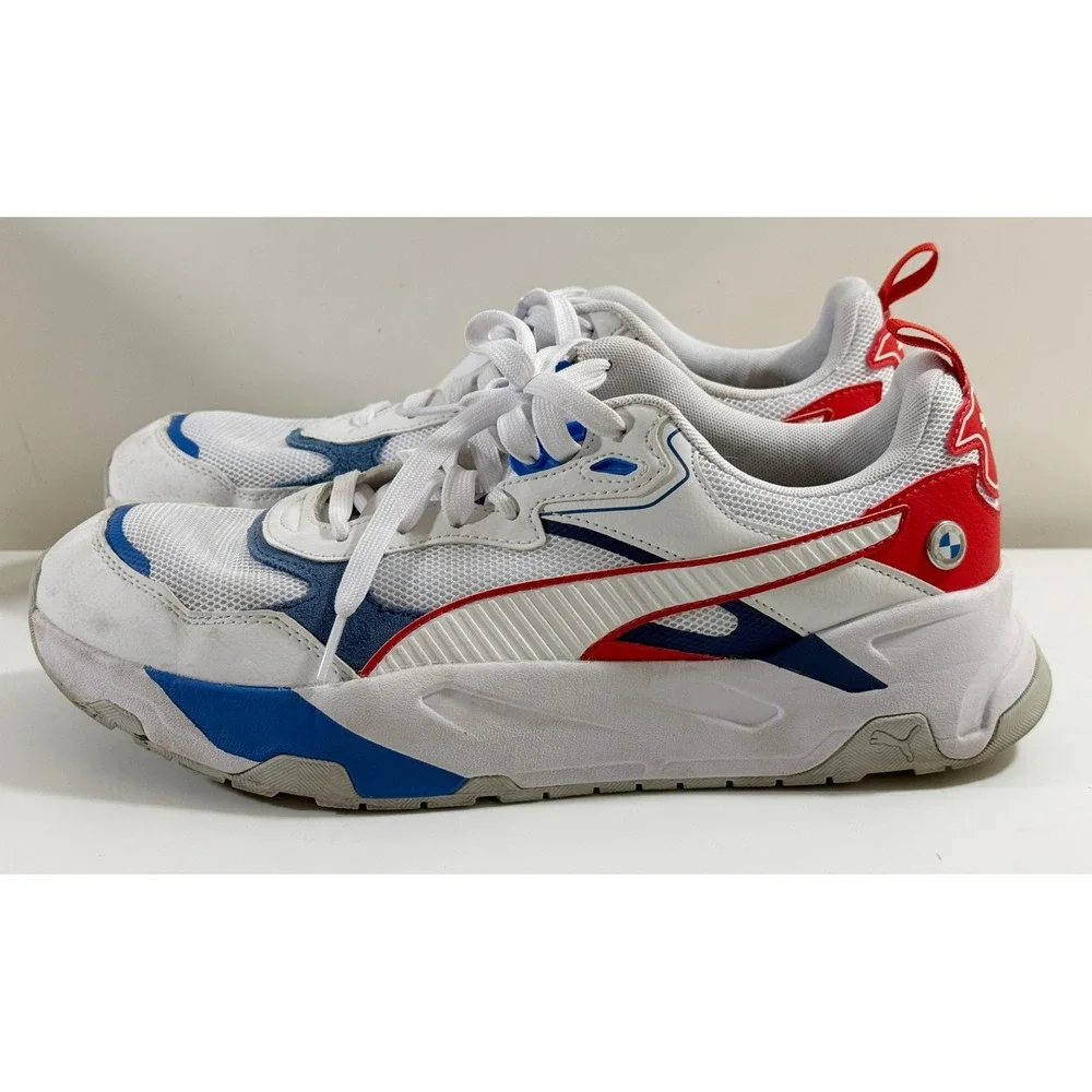 Puma BMW M Motorsport X-Ray Speed Mens Size 11 White Red Blue Sneakers 307949-02